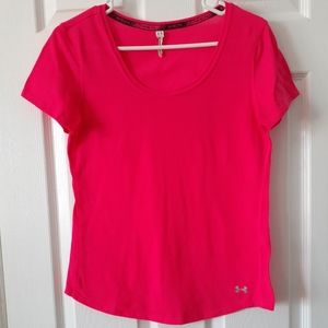Under Armour Ladies Pink Short Sleeved Top